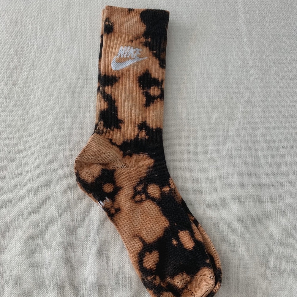 Bleach tiedye Nike sock
